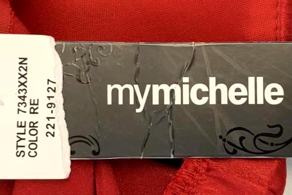 My Michelle Red Halter Dress Tie Back Juniors Size 5