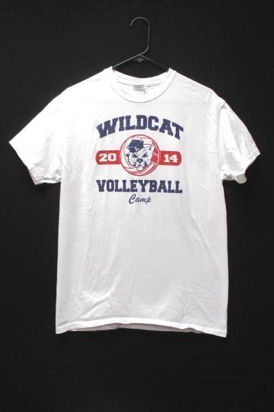 Linfield Wildcat Volleyball Lot: 2 T-Shirts Size M Purple Athlete Water Bottle