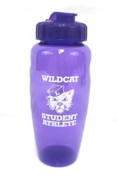 Linfield Wildcat Volleyball Lot: 2 T-Shirts Size M Purple Athlete Water Bottle