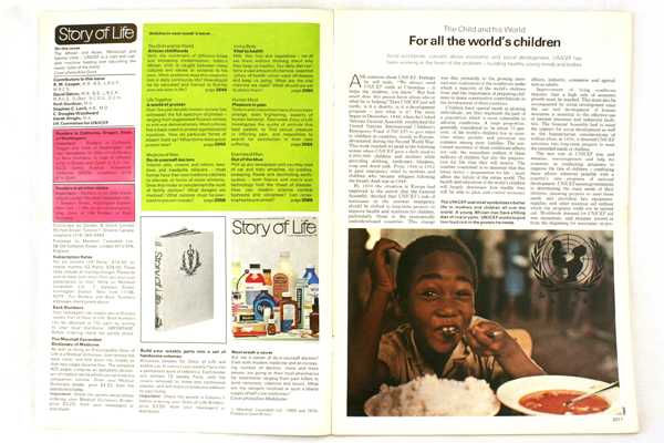 Story Of Life Marshall Cavendish Encyclopedia of the Mind #73 World's Children