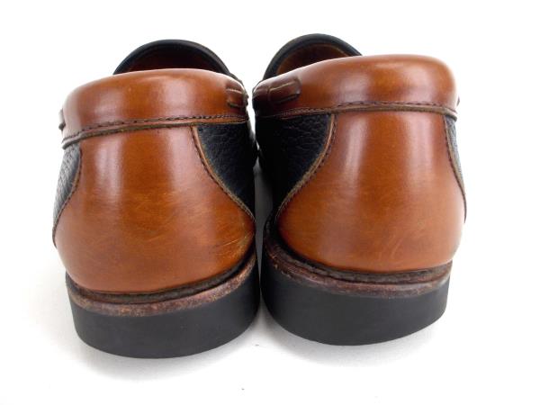ALLEN EDMONDS "Nashua" Men's 10.5D Black and Brown Leather Tassel Loafers