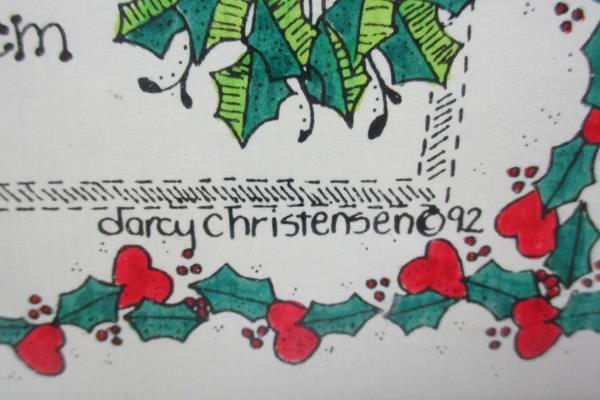 1992 Darcy Christensen Teach The Children The Meaning Of Christmas Framed Poster