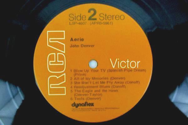 John Denver "Aerie" 1971 12" Vinyl 33 RPM LP Record Country Rock LSP 4607