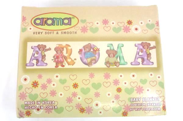Aroma Very Soft & Smooth Baby Blanket Pink Bug Hunting 43" x 55"