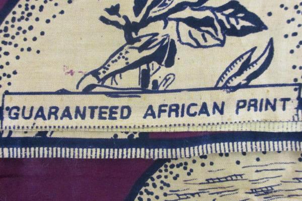 2 Yards Guaranteed African Print Fabric Ghana Twi Proverb Crab Bird
