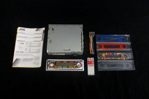 JVC CD Reciever KD-Sc800 with Instructions and Flame Cover Wire Remote