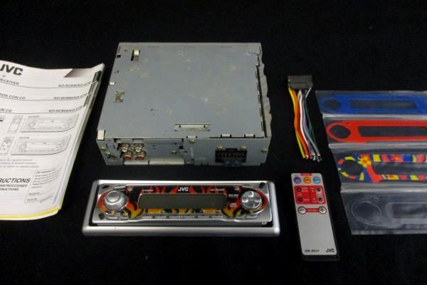 JVC CD Reciever KD-Sc800 with Instructions and Flame Cover Wire Remote