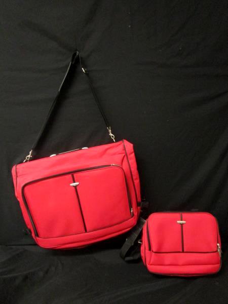 Luggage Set Of 4 Pieces Edge Hill Red Black Polyester For Hardcore Travelers