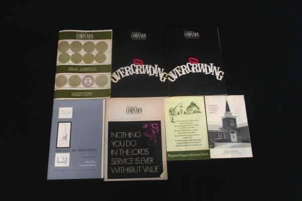 Mixed Lot Of Covenant Church Items Services Of Dedication Covenant Companion