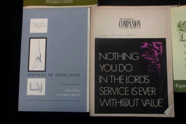 Mixed Lot Of Covenant Church Items Services Of Dedication Covenant Companion