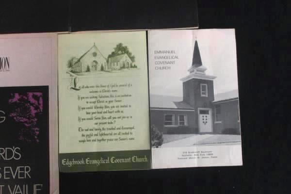 Mixed Lot Of Covenant Church Items Services Of Dedication Covenant Companion