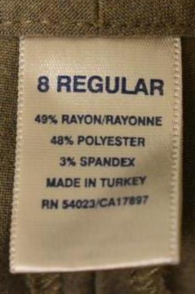 Dress Pants Old Navy Brown 49% Rayon 48% Polyester Women's Size 8
