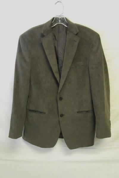Men's Green Long Sleeve Dress Jacket By Calvin Klein Size 38R