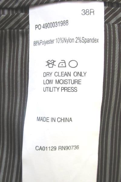 Men's Green Long Sleeve Dress Jacket By Calvin Klein Size 38R