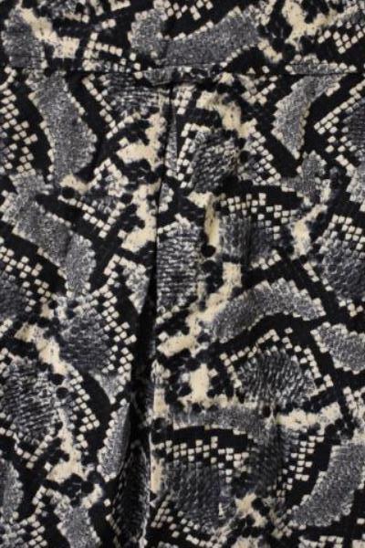 Snake Print Button Up Tunic Shirt Banana Republic Blue White Women's Size 8