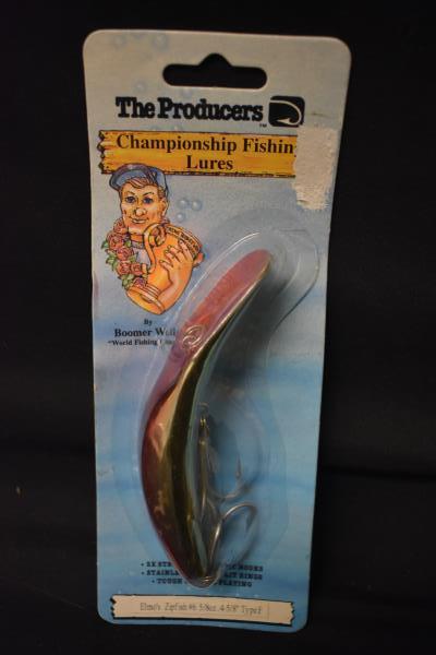 Lot of 2 Fish Hooks #6 Elmo Zipfish & #8 Elmo Baitholder Multicolored