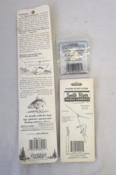 Lot Of 2 Fishing Sinkers, Weights & A Bottom-Bouncer "Snagless" Trolling Weight