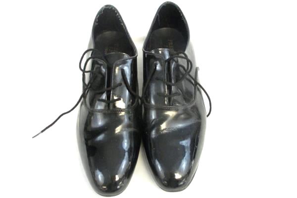 Frederico Leone Formal Tuxedo Glossy Black Dress Shoes Men's Size 130M