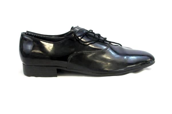 Frederico Leone Formal Tuxedo Glossy Black Dress Shoes Men's Size 130M