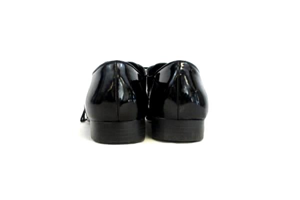 Frederico Leone Formal Tuxedo Glossy Black Dress Shoes Men's Size 130M