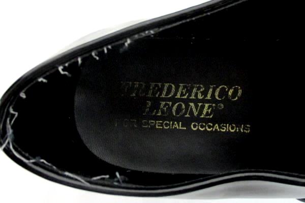 Frederico Leone Formal Tuxedo Glossy Black Dress Shoes Men's Size 130M