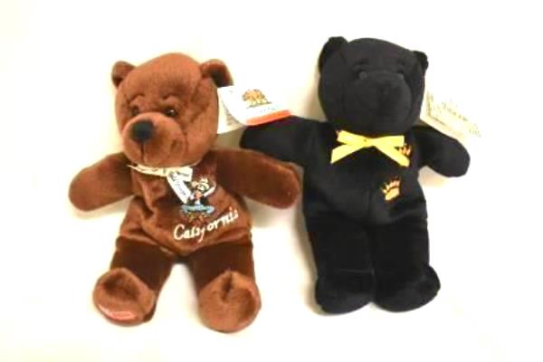 Lot of 3 State Teddy Bears 8" Plush Tennessee and California by Symbolz