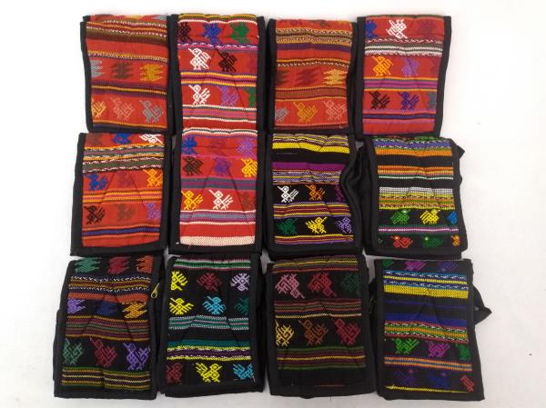Guatemalan Hand Woven Mochila Crossbody Bag Mini 12pc CONCERNED CRAFTS NOS Lot C