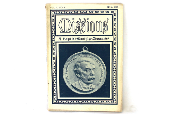 Missions Baptist Monthly Magazine Antique Softcover Book May 1913 Vol. 4 No. 5