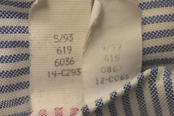 Lot Of 2 Button-Up Dress Shirts LANDS END Pink/Blue Pinstripe Men's 16 1/2-34