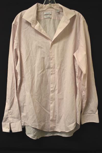Button-Up Dress Shirt Calvin Klein Pink Speckled 100% Cotton Men's Size 17