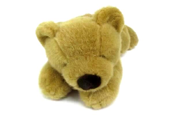 7.5" Bestever Sleepy Light Brown Bear Plush Rattle