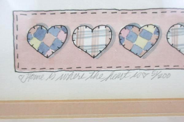 Signed & Numbered Print "Home Is Where The Heart Is" By Peg Wheeler Hope 51/200