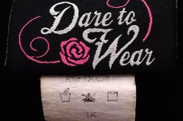Women's Black Night Long Sleeve Lace Gown By Dare To Wear Size 1X