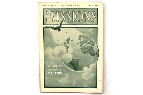 Missions Baptist Monthly Magazine Antique Softcover Book July 1913 Vol. 4 No. 7