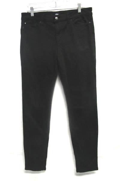 Women's Black Skinny Fit Jean Pants By Else Size W30