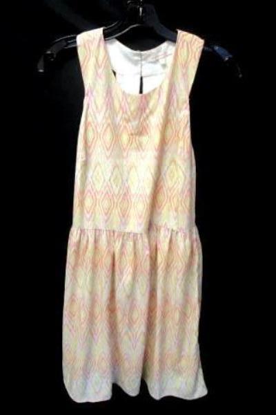 Patterned Sleeveless Dress By Under Skies Multi-Colored Women's Size M