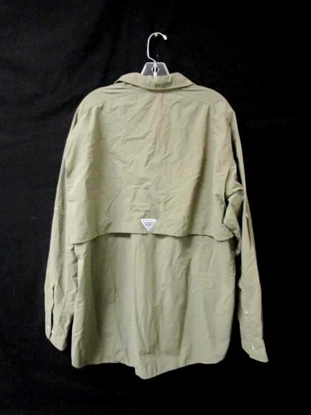Windbreaker Columbia PFG Army/Olive Green 100% Nylon Men's Size L