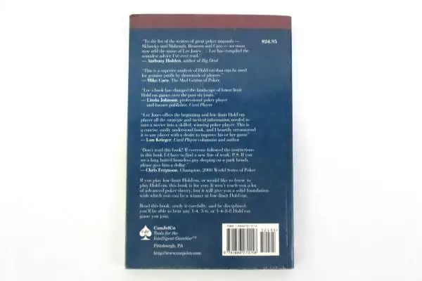 Winning Low-Limit Hold'em by Lee Jones Paperback 2000 2nd Edition