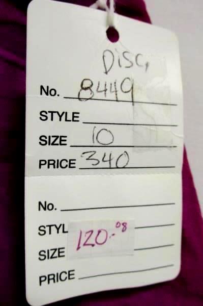 Formal Dress Watters & Watters Purple Ruffled 100% Acetate Women's Size 10 W/Tag