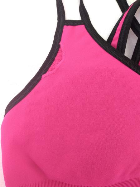 SOULCYCLE Assymetric Sports Bra Criss Cross Strappy One Shoulder Pink Sz XS