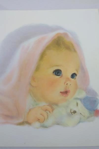 Set of 4 Vintage Northern "American Beauty" Little Girl Portraits 1960s