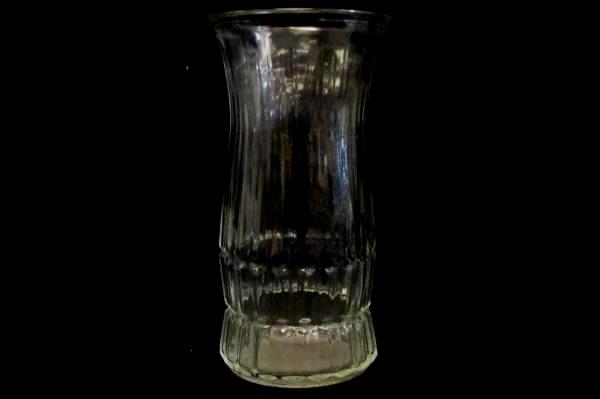 Lot 2 Vintage Vases EO Brody Co 9.5" Unbranded 9.75" Clear Pressed Glass Large