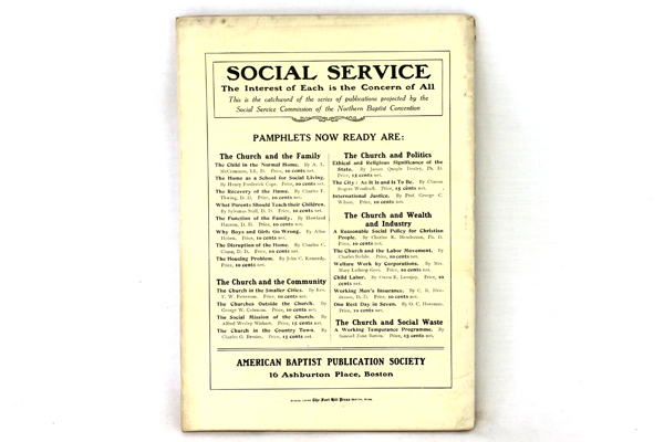 Missions Baptist Monthly Magazine Antique Book August 1913 Vol. 4 No. 8