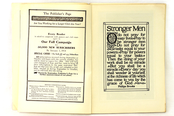Missions Baptist Monthly Magazine Antique Book August 1913 Vol. 4 No. 8