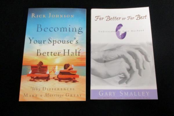 2 Christian Self Help Books For Better or Best Becoming Your Spouses Better Half