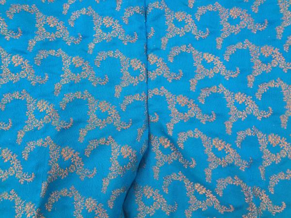 Salwar Kameez Hand Embellished Punjabi Suit Blue Copper Beaded Sequins Bollywood