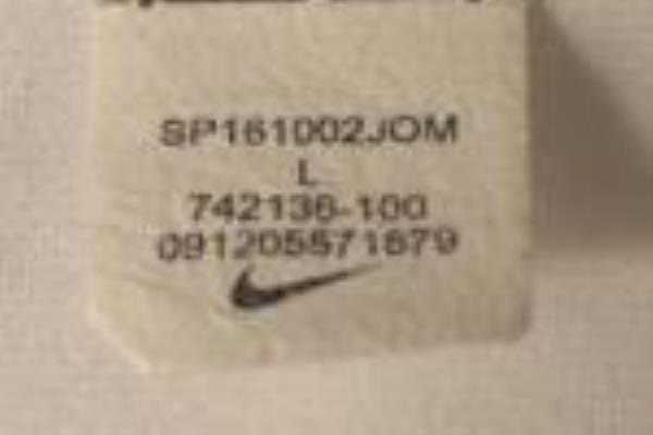 Dri-Fit T-Shirt Nike Logo Ombre Pink Yellow White 100% Polyester Girl's Sz L