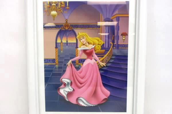 White Framed Classic Sleeping Beauty Print Walt Disney Ball Room 15.75" x 12.75"