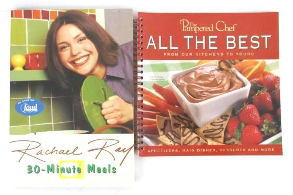 Lot of 6 Recipe Books Weight Watchers Eating Well Rachel Ray Pampered Chef