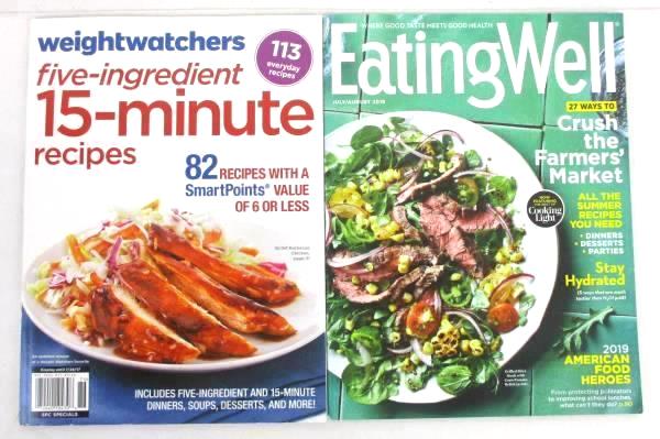 Lot of 6 Recipe Books Weight Watchers Eating Well Rachel Ray Pampered Chef